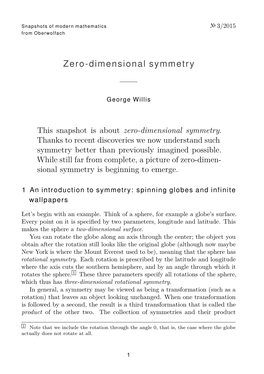 Zero-Dimensional Symmetry