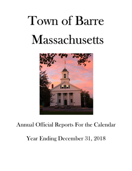 Town of Barre Massachusetts