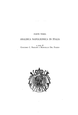 Araldica Napoleonica in Italia