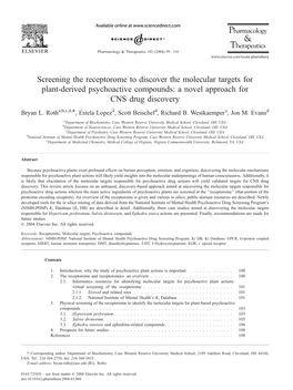 Roth 04 Pharmther Plant Derived Psychoactive Compounds.Pdf