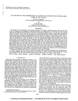 1989Apj. . .339. .904C the Astrophysical Journal, 339:904^918,1989 April 15 © 1989. the American Astronomical Society. All Righ