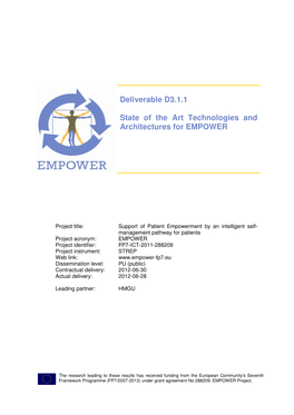 State of the Art Technologies and Architectures for EMPOWER