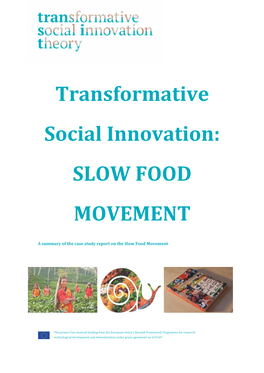 Slow Food Movement