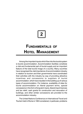 Fundamentals of Hotel Management 77