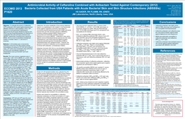 Antimicrobial Activity of Ceftaroline Combined with Avibactam Tested Against Contemporary (2012) Helio S