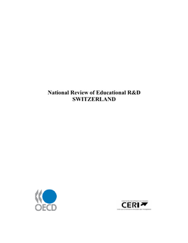 National Review of Educational R&D SWITZERLAND