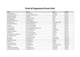 Punti Di Pagamento Premi Sisal