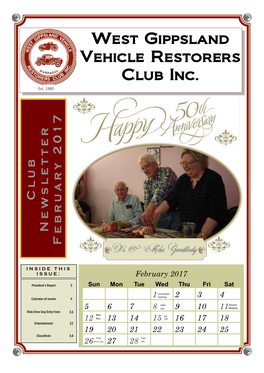 West Gippsland Vehicle Restorers Club Inc