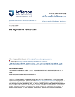 The Region of the Parotid Gland