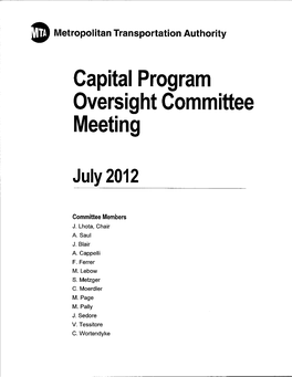 Integrated Service Information and Management: B Division 2-14 Capital Program Oversight Committee