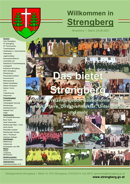 Strengberg Broschüre I Stand: 25.06.2021