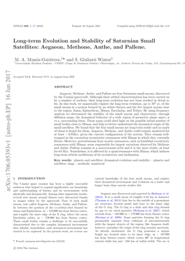 Long-Term Evolution and Stability of Saturnian Small Satellites