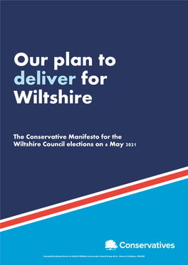 Our Plan to Deliver for Wiltshire