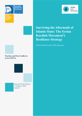 The Syrian Kurdish Movement's Resilience Strategy