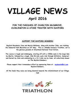 VILLAGE NEWS April 2016