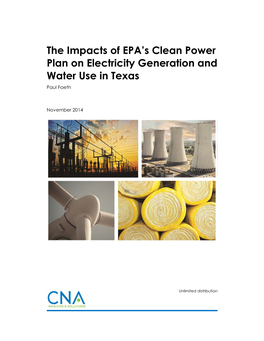 The Impacts of EPA's Clean Power Plan on Electricity Generation And