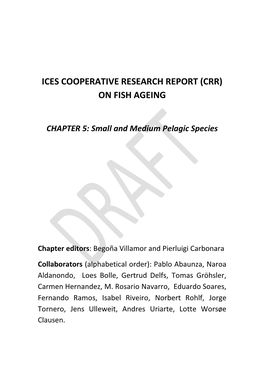 Ices Cooperative Research Report (Crr) on Fish Ageing