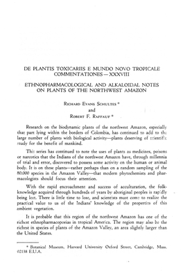 De Plantis Toxicariis E Mundo Novo Tropicale Comment a Tiones - Xxxviii