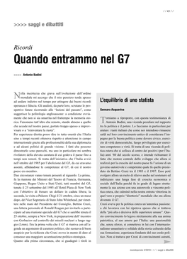 Quando Entrammo Nel G7