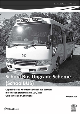 School Bus Upgrade Scheme
