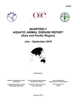 QUARTERLY AQUATIC ANIMAL DISEASE REPORT (Asia and Pacific Region)