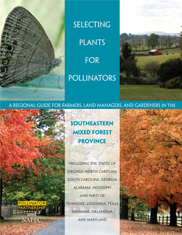 Selecting Plants for Pollinators Guide for the Southeast