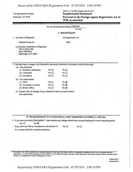 Received by NSD/FARA Registration Unit 07/29/2016 2:00:10 PM