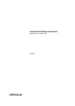 Oracle® Virtual Desktop Infrastructure Update Guide for Version 3.2.2