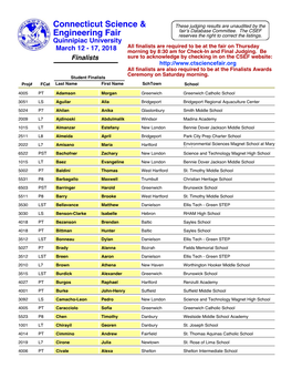 Connecticut Science & Engineering Fair