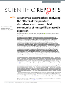 A Systematic Approach Re-Analyzing the Effects of Temperature
