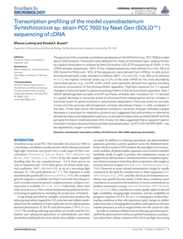 Sequencing of Cdna