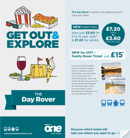 EXPLORE 5-15 Year Olds NEW for 2017 – # Family Rover Ticket Just £15