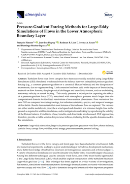 Pressure-Gradient Forcing Methods for Large-Eddy Simulations of Flows in the Lower Atmospheric Boundary Layer