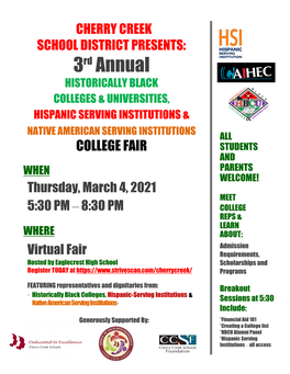 Hbcu / Hsi College Fair