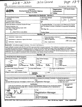 U.S. EPA, Pesticide Product Label, MILLENNIUM ULTRA HERBICIDE