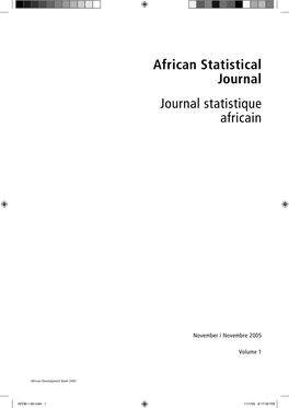 African Statistical Journal Vol. 1