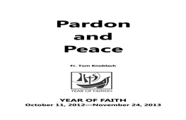 Year of Faith Pardon and Peace Booklet (PDF)