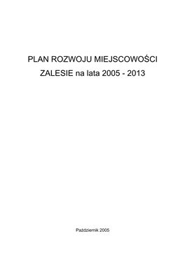 Plan Rozwoju Miejscowości Kamienica