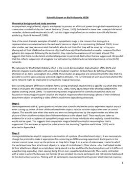 Scientific Report on Bial Fellowship 36/08 Theoretical Background