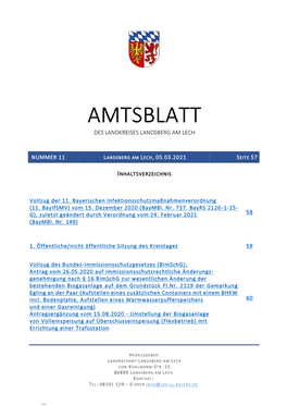 Amtsblatt Des Landkreises Landsberg Am Lech