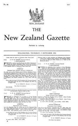 New ,Zealand Gazette