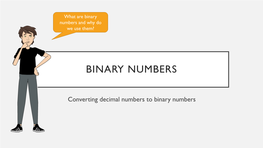 Tutor Talk Binary Numbers