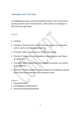 Gebiedsplan 2016 Oud-Zuid