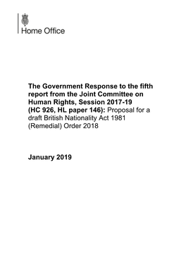 British Nationality Act 1981 (Remedial) Order 2018