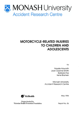 Motorcycle-Related Injuries to Children and Adolescents