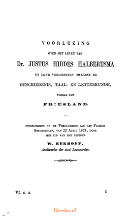 Dr. JÜSTUS HIDDES HALBEET8MA