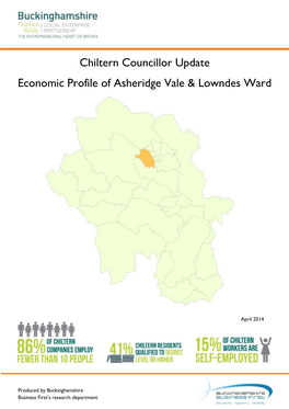 Chiltern Councillor Update Economic Profile of Asheridge Vale & Lowndes Ward