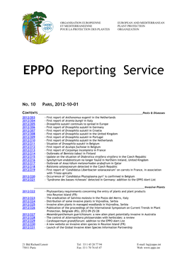 EPPO Reporting Service