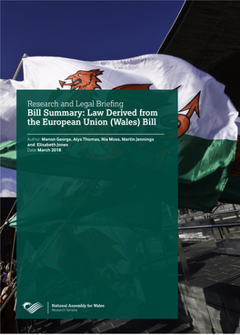 Law Derived from the European Union (Wales) Bill