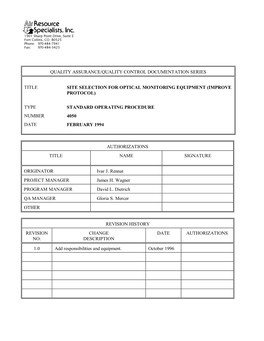 IMPROVE Nephelometer Sops.Pdf